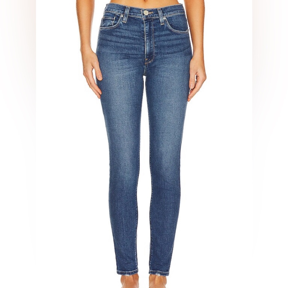 HUDSON Barbara High Waist Super Skinny distressed Ankle Size 26 NEW 🆕 FREE SHIP